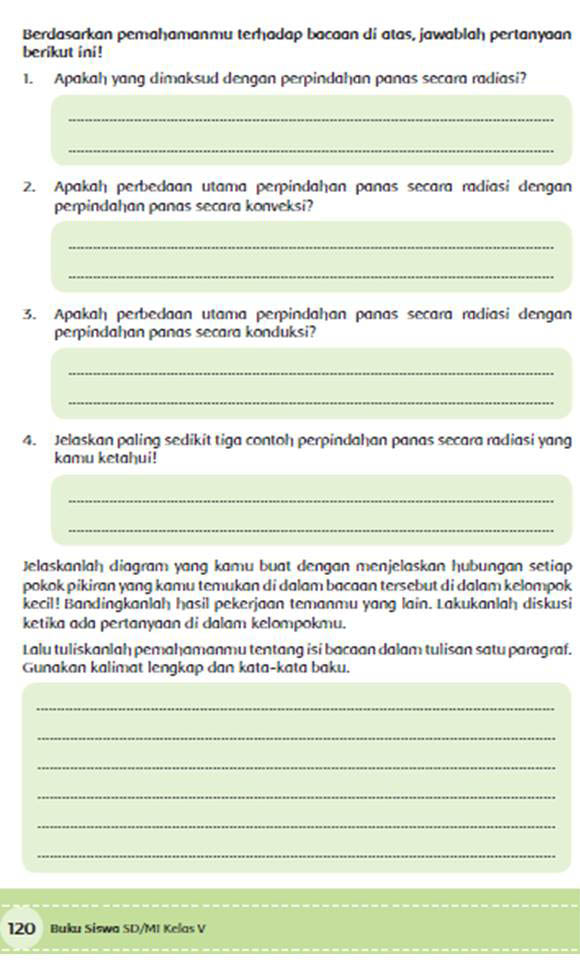 Contoh perpindahan panas secara radiasi terjadi pada peristiwa