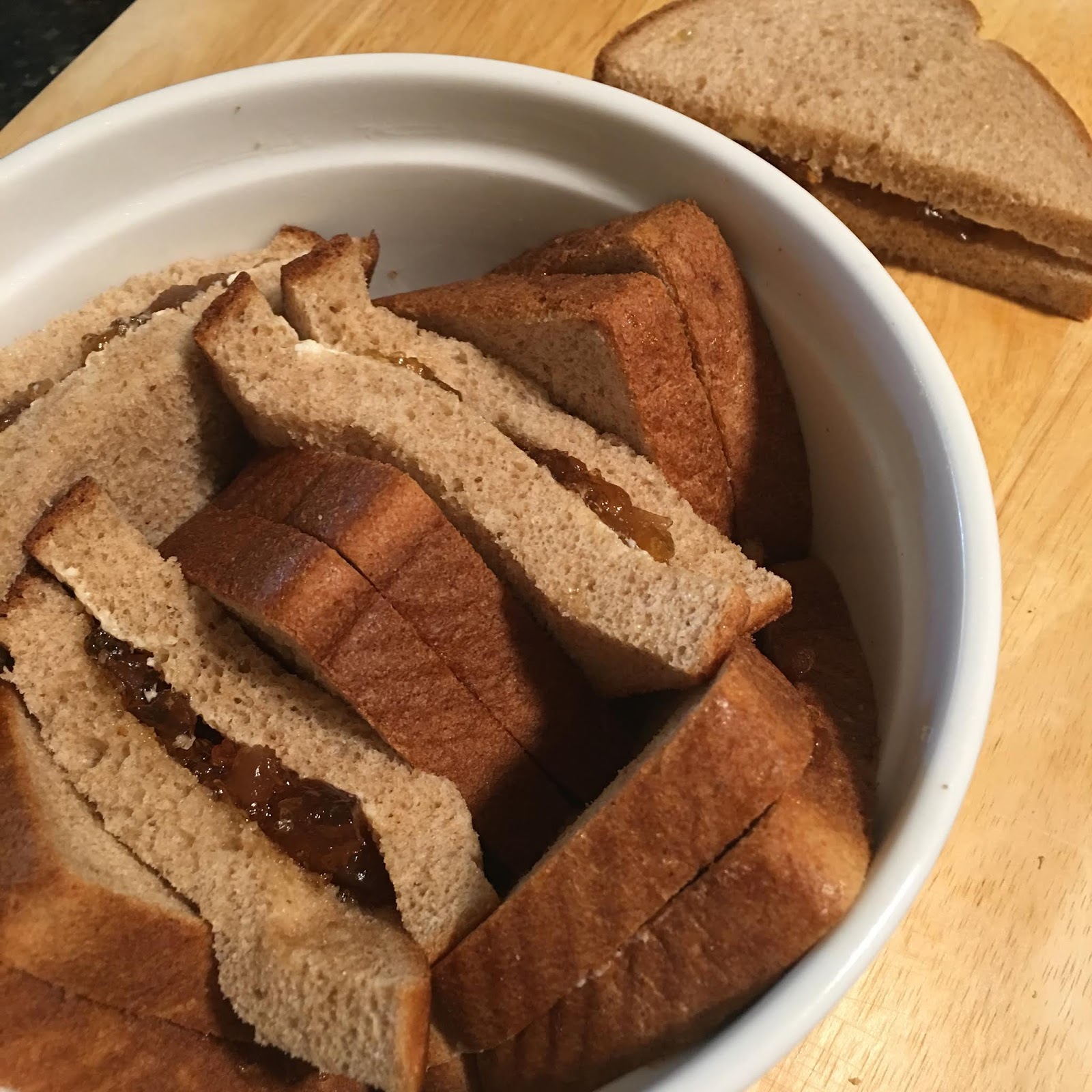 Nigella Lawson's Ginger Jam Bread and Butter Pudding