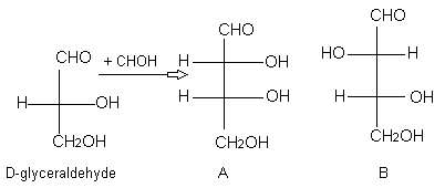 glucose Construction of four possible D-pentoses.