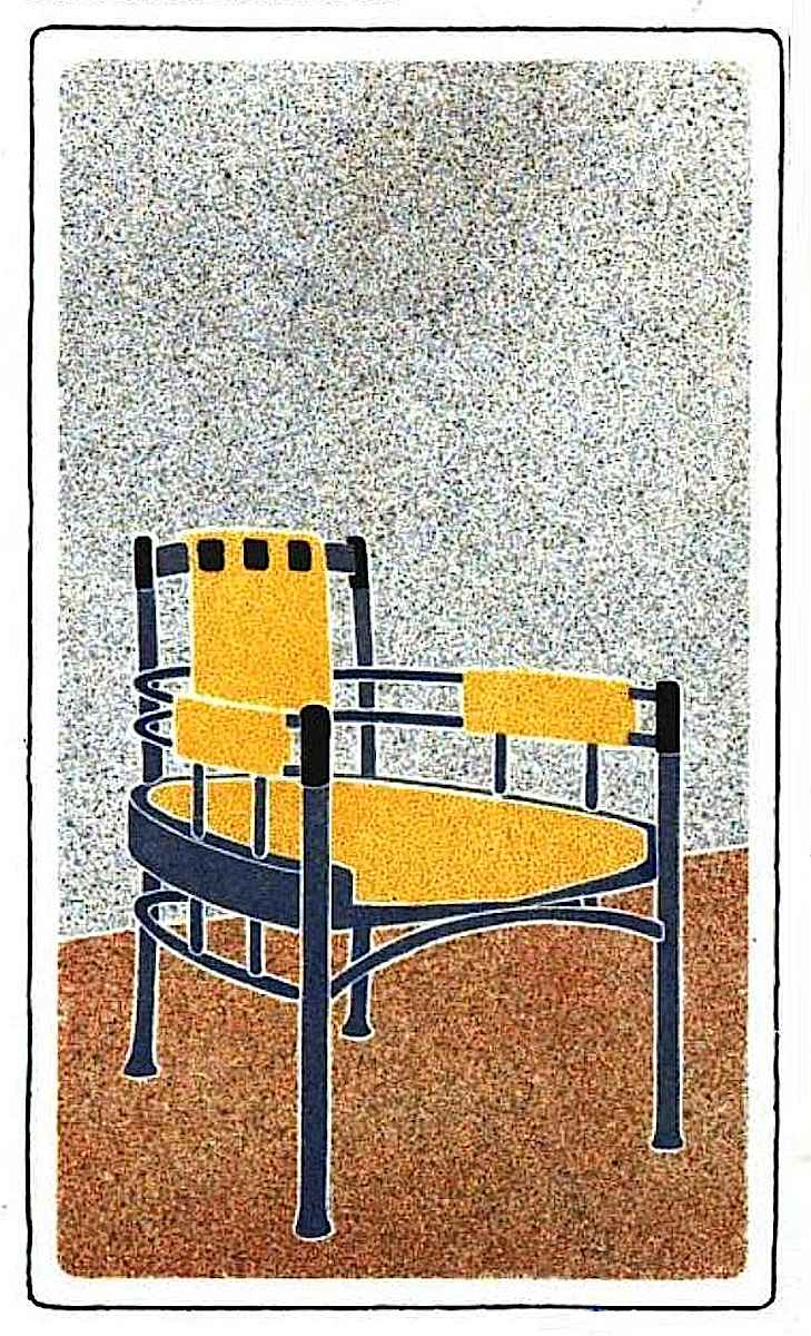 Albin Lang 1903 a 1903 Albin Lang chair, color illustration
