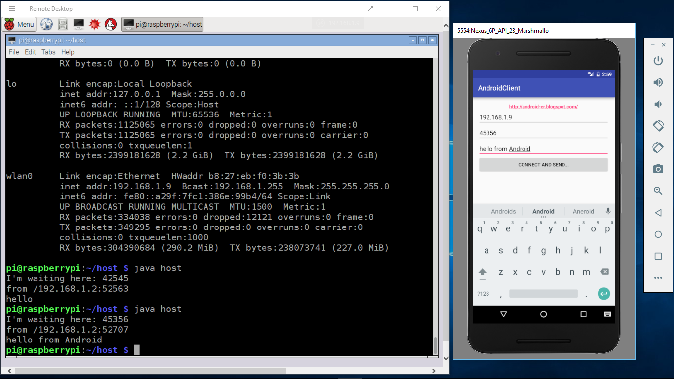 Android java file. Джава блоггер. Waiting for host.