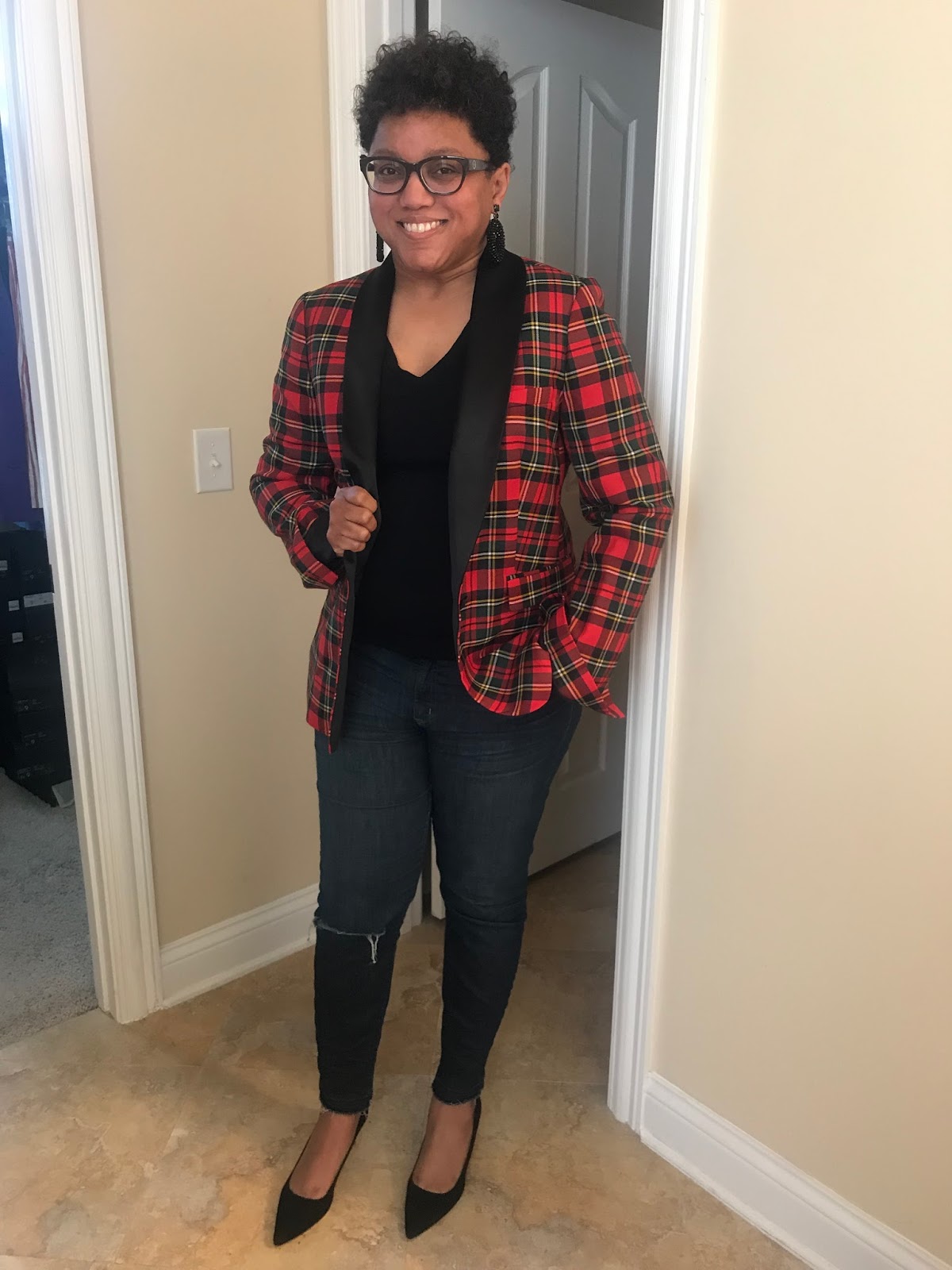 J crew tartan blazer Clearance