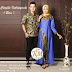 Gamis Kombinasi Batik Warna Biru