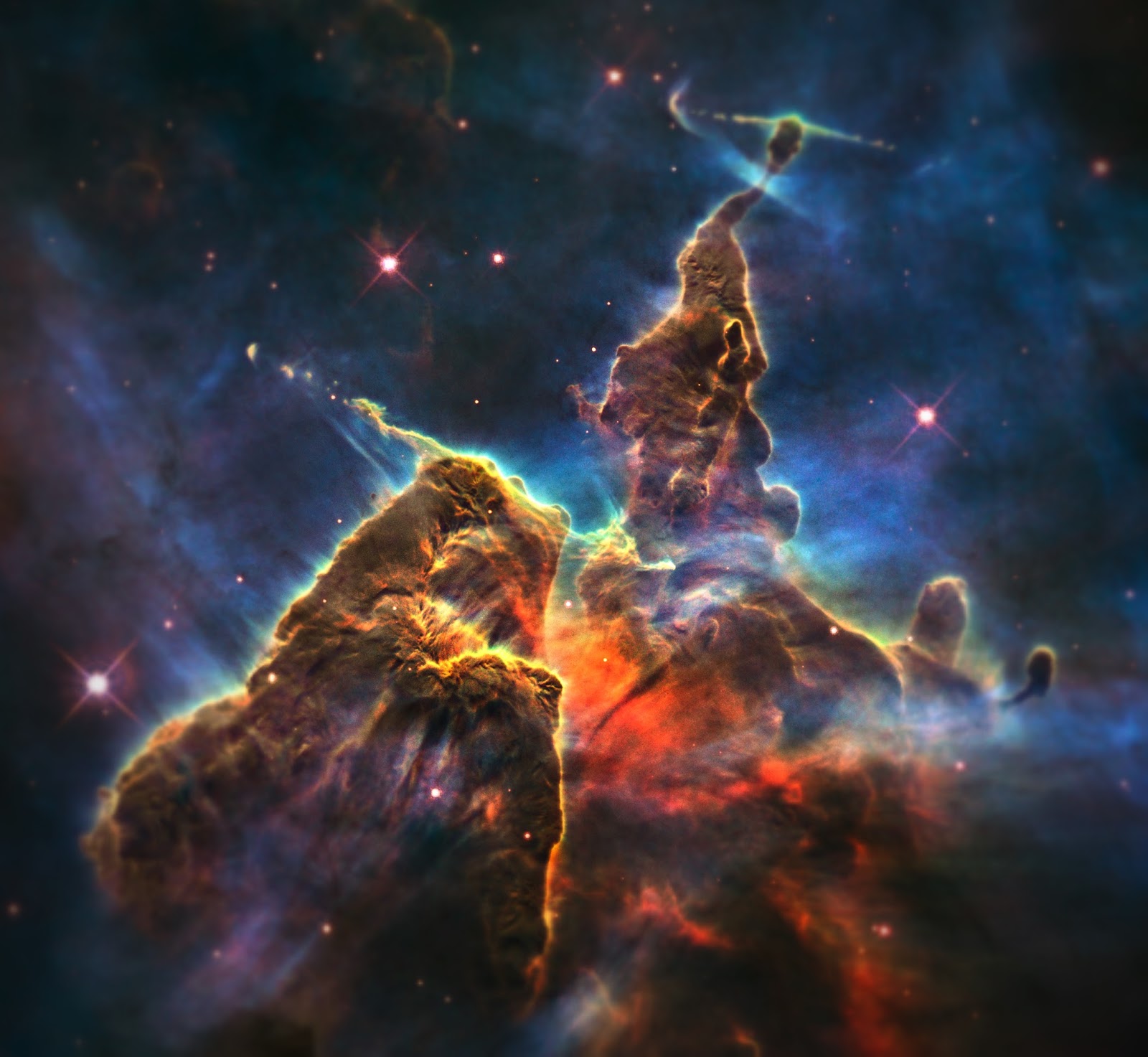Mystic Mountain (region in the Carina Nebula) Earth Blog