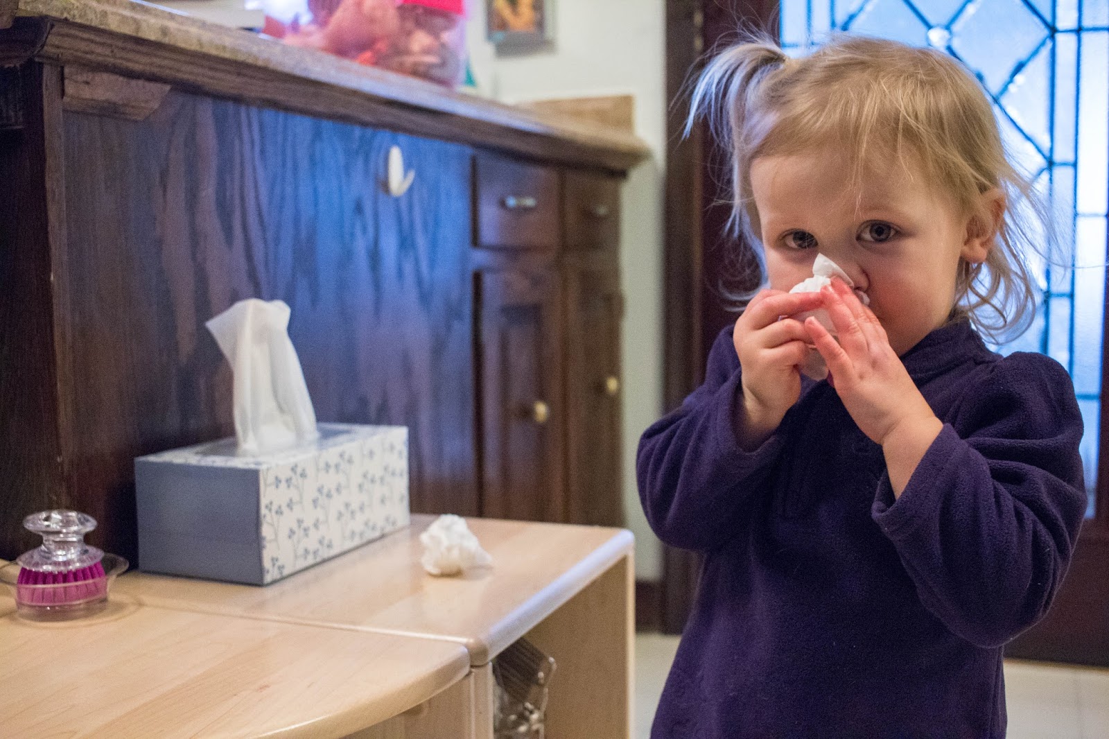 Practical Life For The Winter -- Toddler Nose Blowing