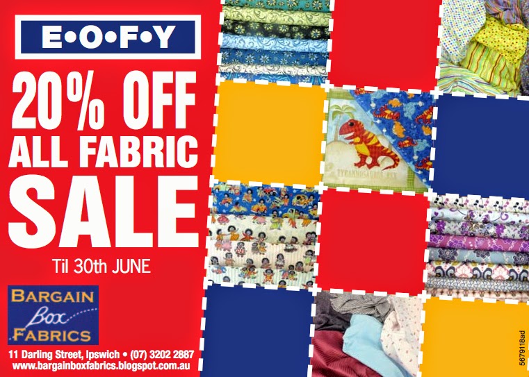 Bargain Box Fabrics Ipswich End of Financial Year Sale