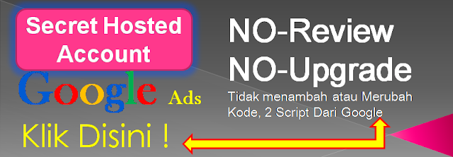 akun adsense hosted bisa dipasang di domain TLD com info net dll cara pasang kode adsense hosted di domain tld