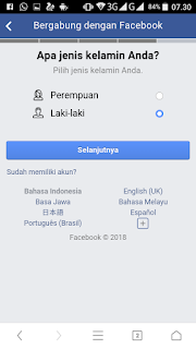 cara membuat facebook di hp dengan Gmail