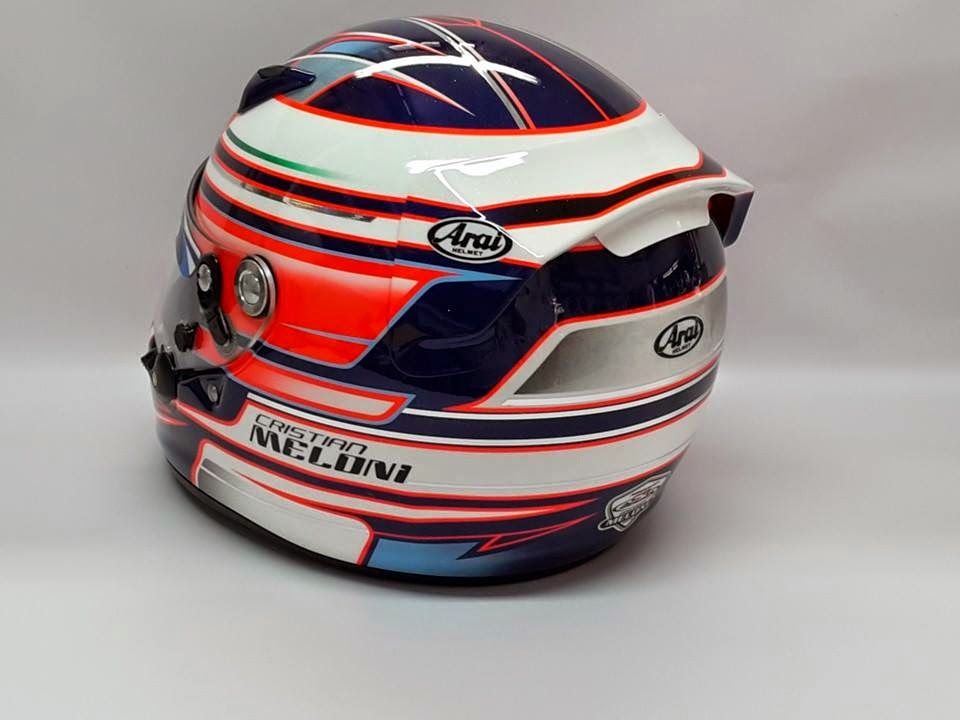 Racing Helmets Garage Arai CK6 C.Meloni 2014 by CF Design