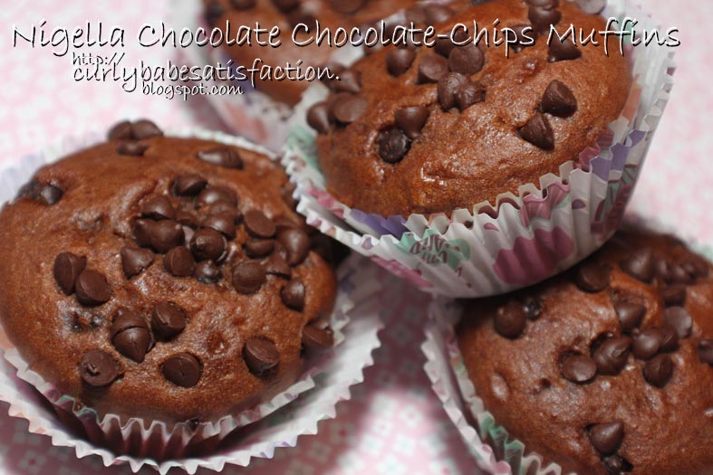 Curlybabe's Satisfaction Nigella's Chocolate ChocolateChip Muffins
