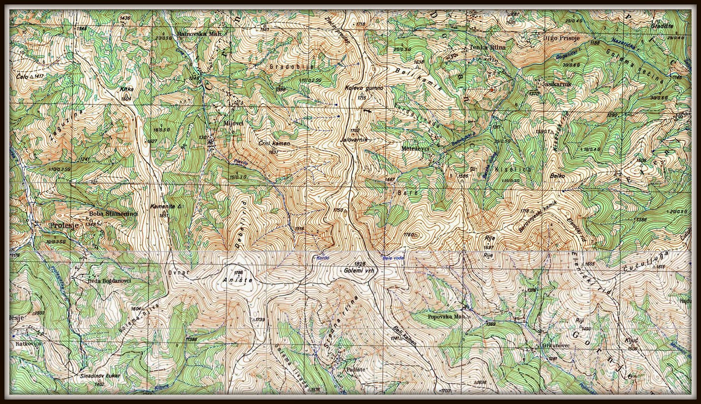 topografska karta srbije 25000 ORBELOS: ORBEL   GEOGRAFIJA topografska karta srbije 25000