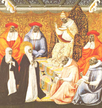 St. Catherine and Pope George XI