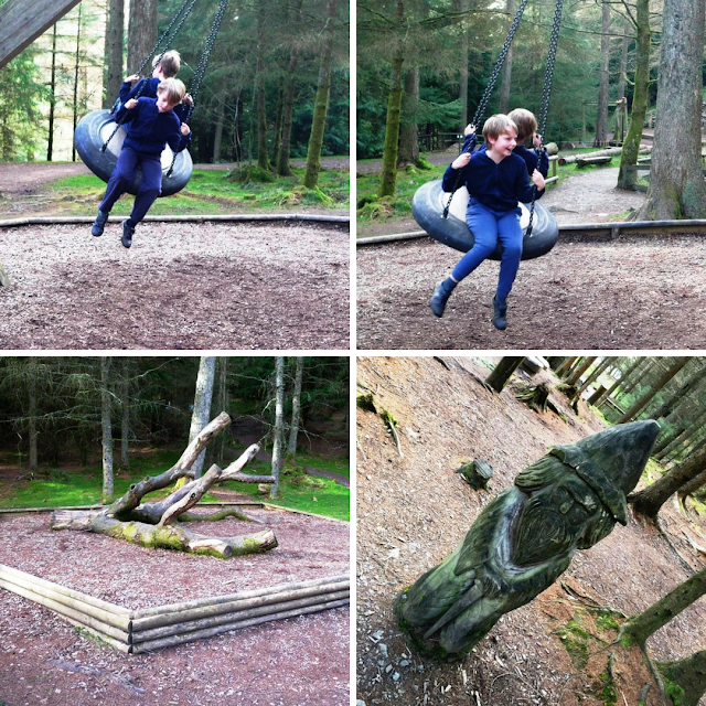 Wild Play at Whinlatter Forest in The Lake District - near to Keswick in Cumria.