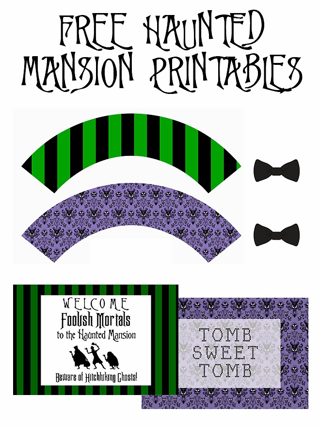 SUGAR AND SOIR ES Haunted Mansion Inspired Free Halloween Printables SUGAR AND SOIR ES Haunted Mansion Inspired Free Halloween Printables