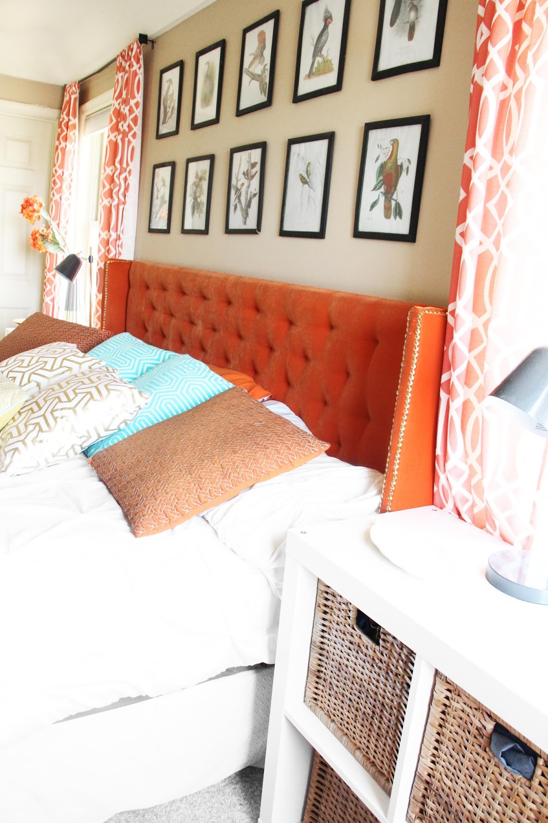 Grosgrain DIY Wingback Tufted Headboard