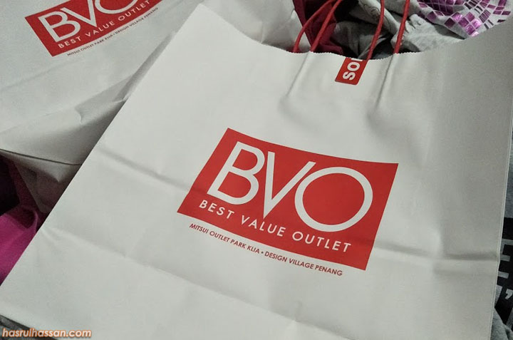 Shopping Baju Raya Awal di Best Value Outlet (BVO) Design Village, Penang
