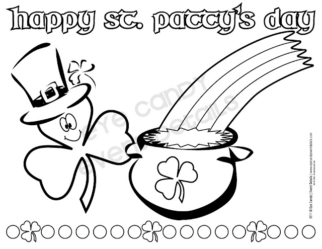 happy st patty's day coloring pages, kids st paddys day sheets