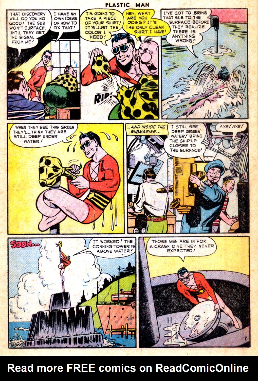 Read online Plastic Man (1943) comic -  Issue #54 - 9