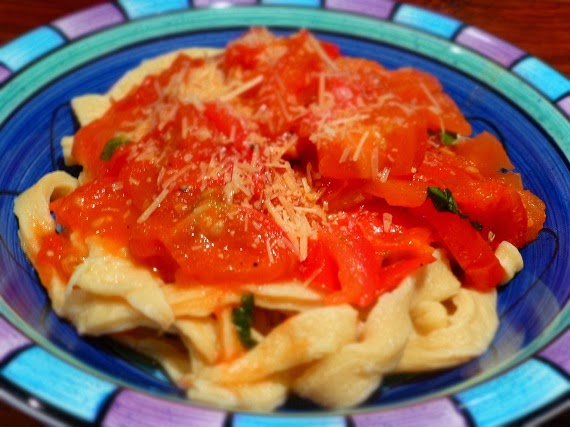 Love, Shoes and Cupcakes: Homemade Egg Noodles with Fresh Tomato and ...