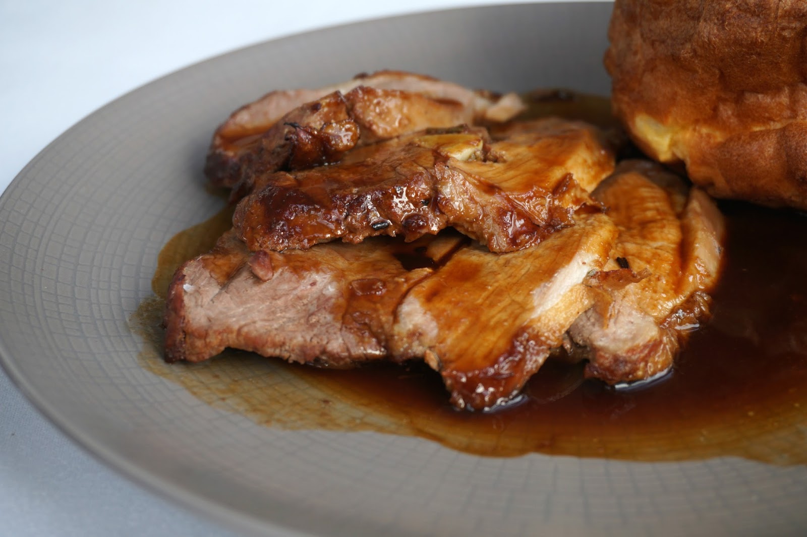 rosemary and garlic studded leg of lamb with redcurrant jelly and mint sauce