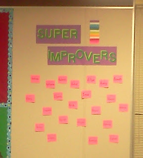 super improvers wall, whole brain teaching, whole brain teaching motivation, student motivation, wibbiters