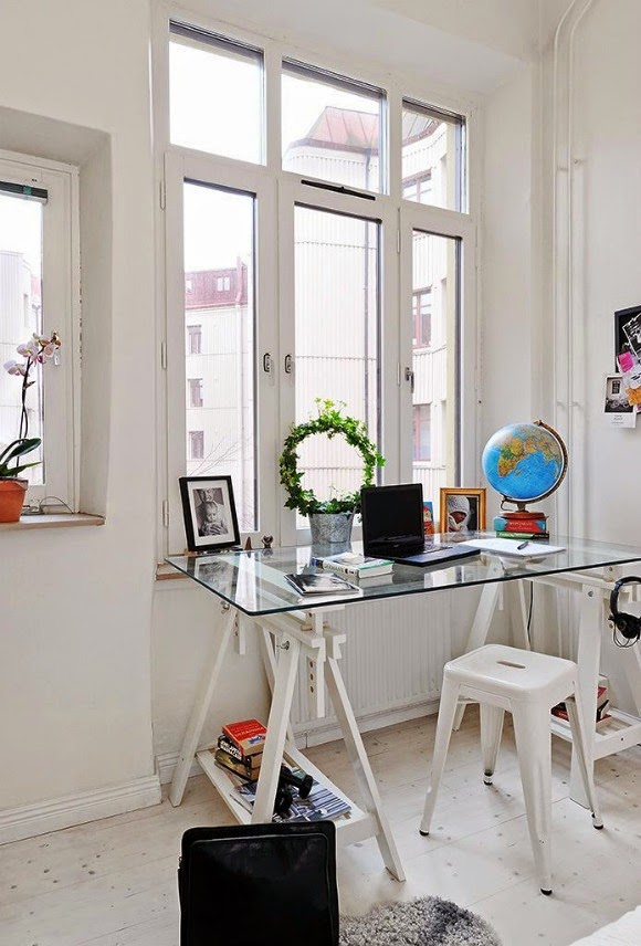 rincon de trabajo limpio vintage