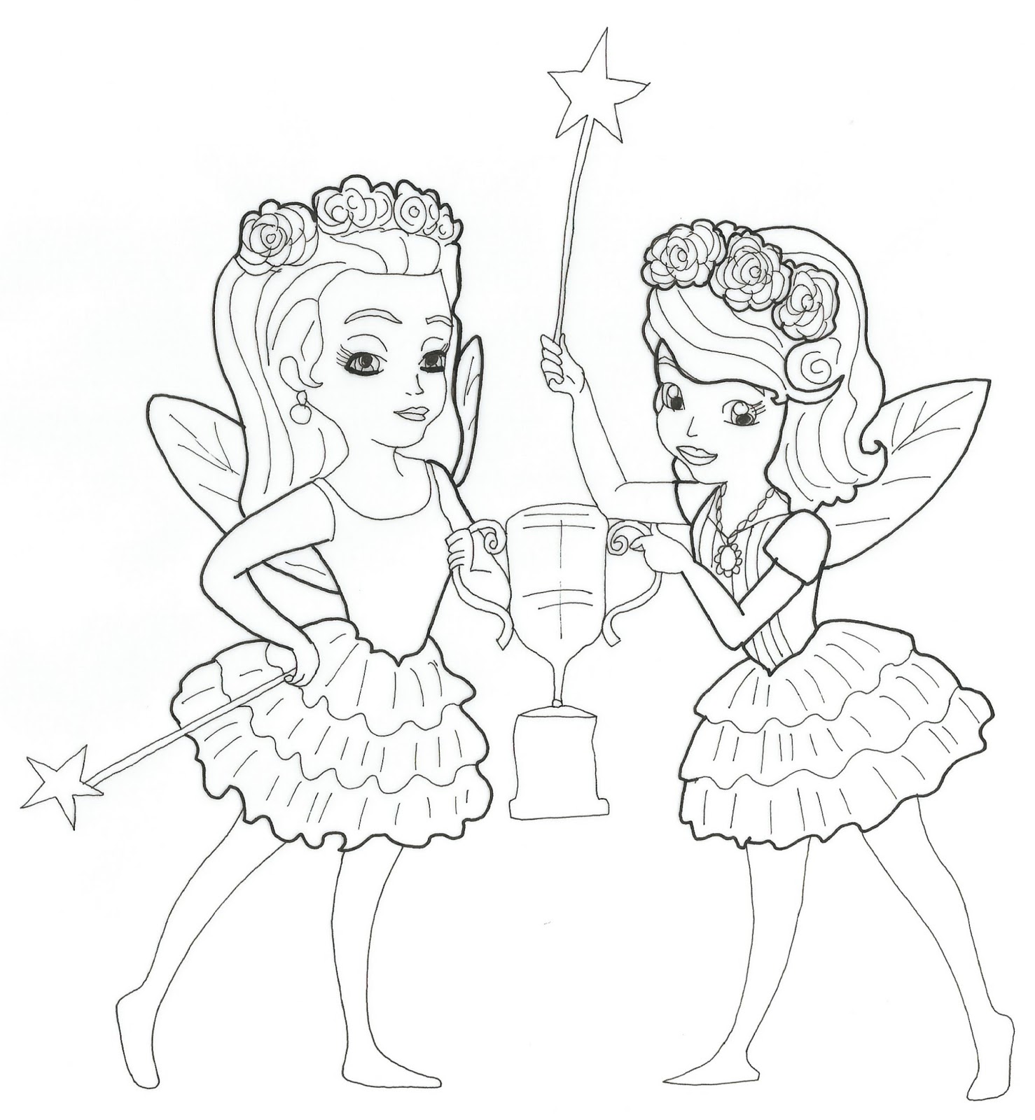 Sofia The First Coloring Pages April 2016