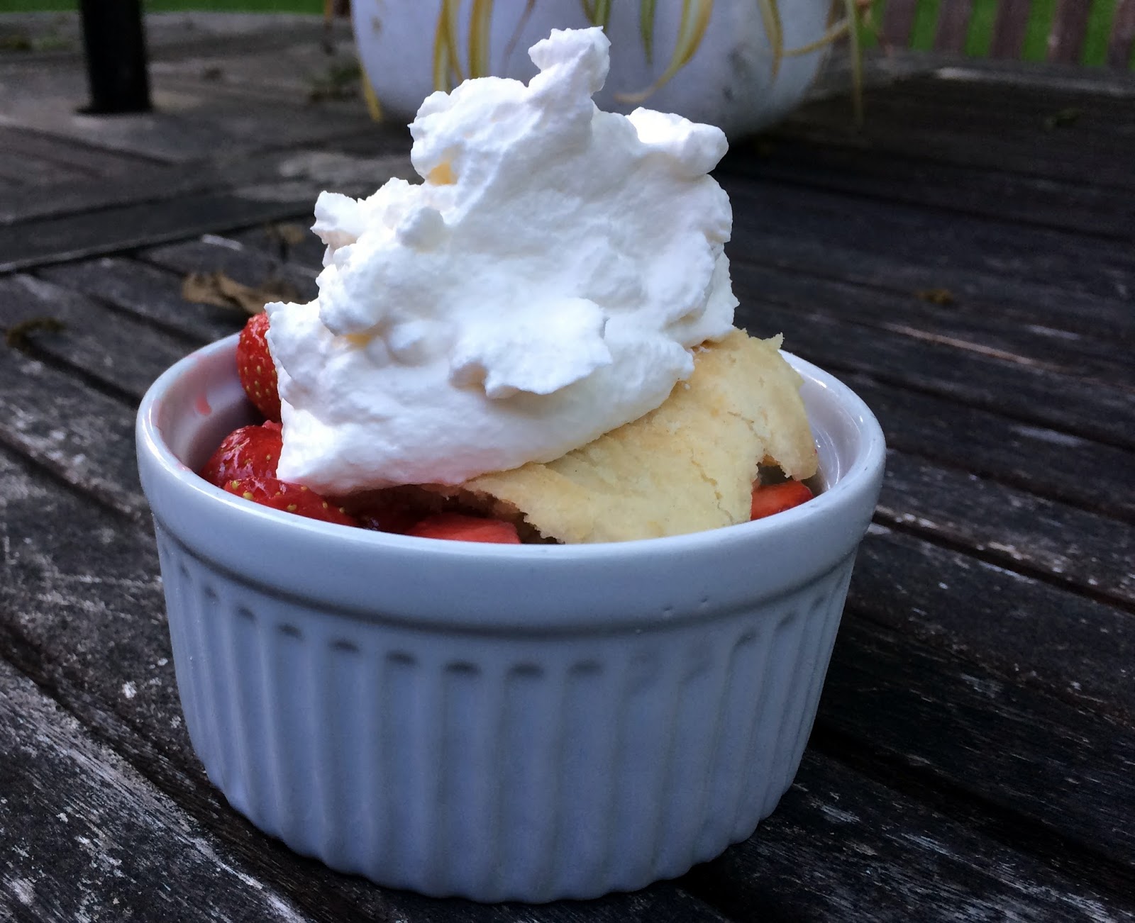 Mother's Kitchen Strawberry Shortcake with Sweet Cream Biscuits and