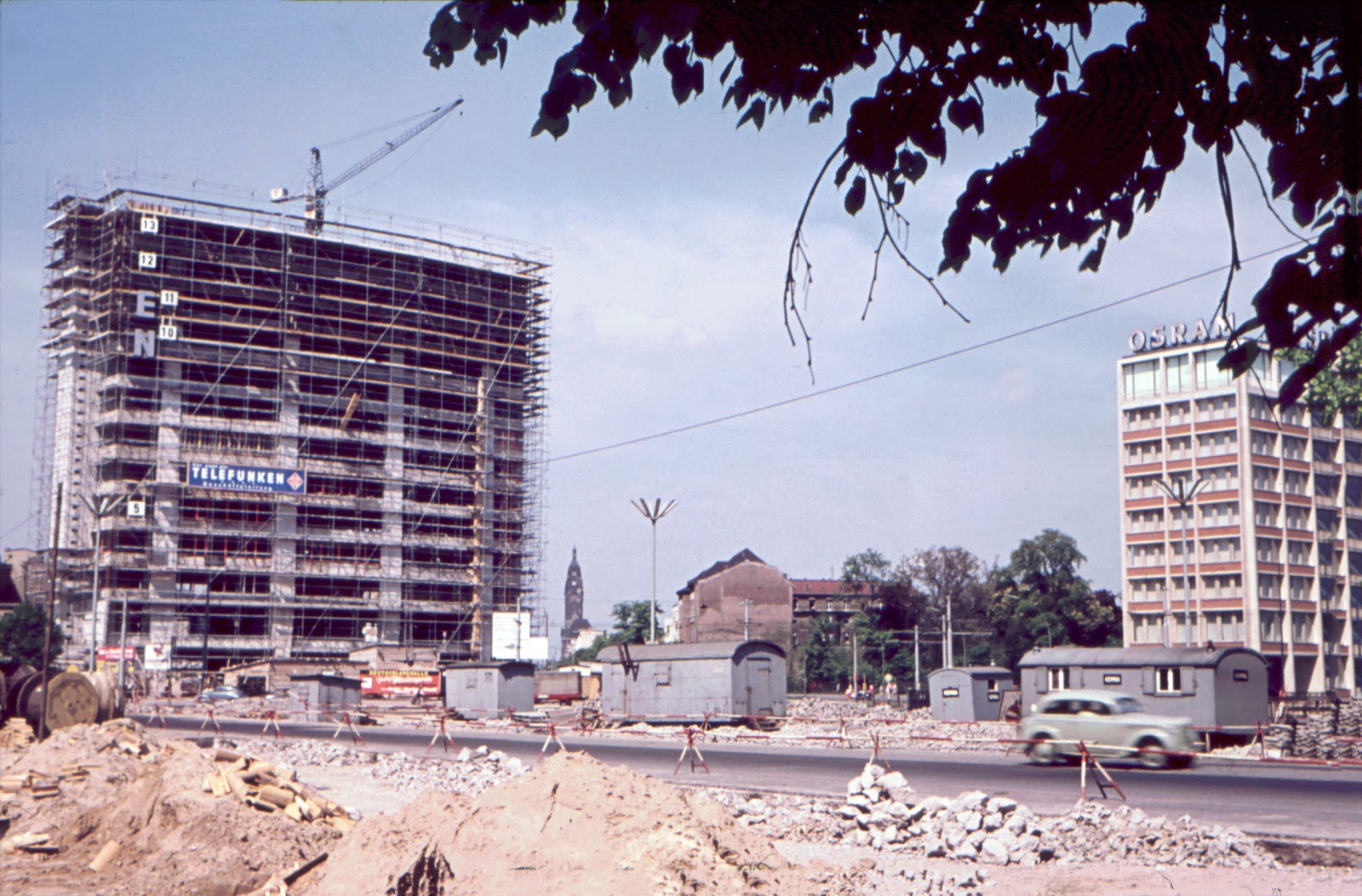 Baustelle Historisch, Ernst-Reuter-Platz, 10587 Berlin, 1950er Jahre