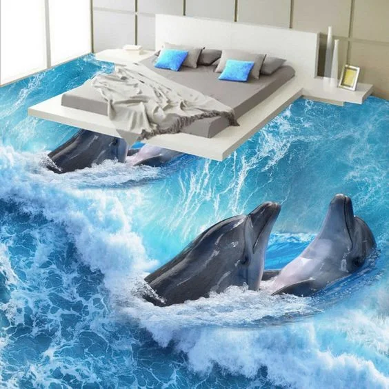 Sàn 3D sử dụng trong phòng ngủ