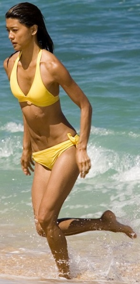 Hollywood Actress Grace Park Hot Pics In Bikini.