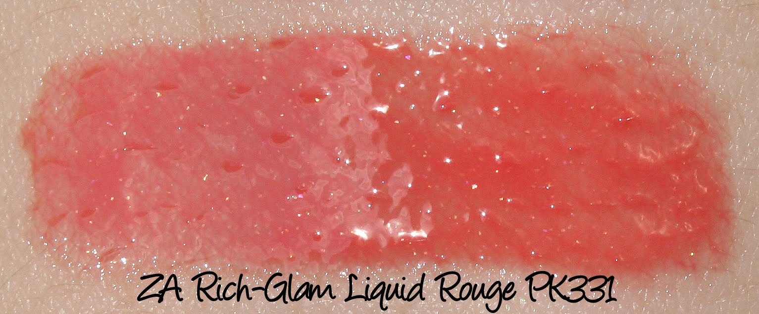 ZA Rich-Glam Liquid Rouge - PK331 Swatches & Review