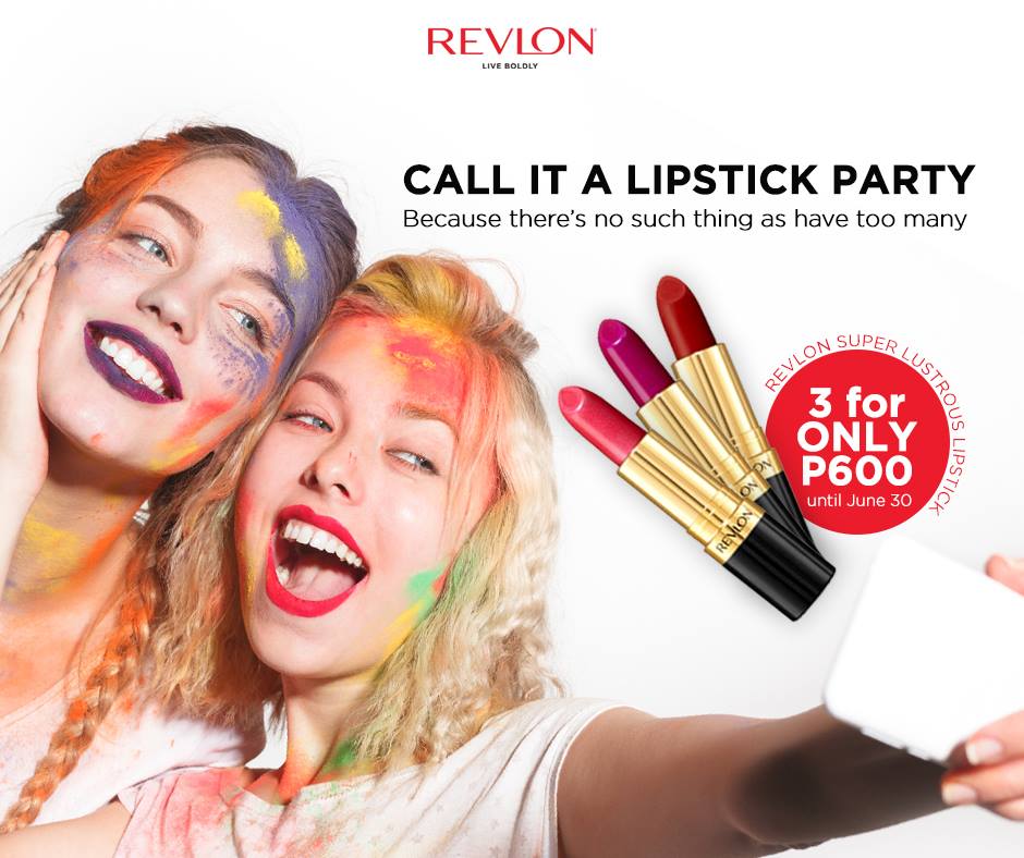 Manila Shopper Revlon Lipstick Party SALE June 2018