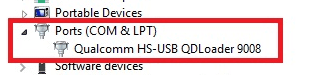 Download HS-USB QDLoader Qualcomm  9008 Driver For Windows