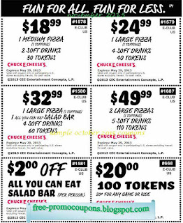 Free Printable Chuck E Cheese Coupons Free Printable Chuck E Cheese Coupons