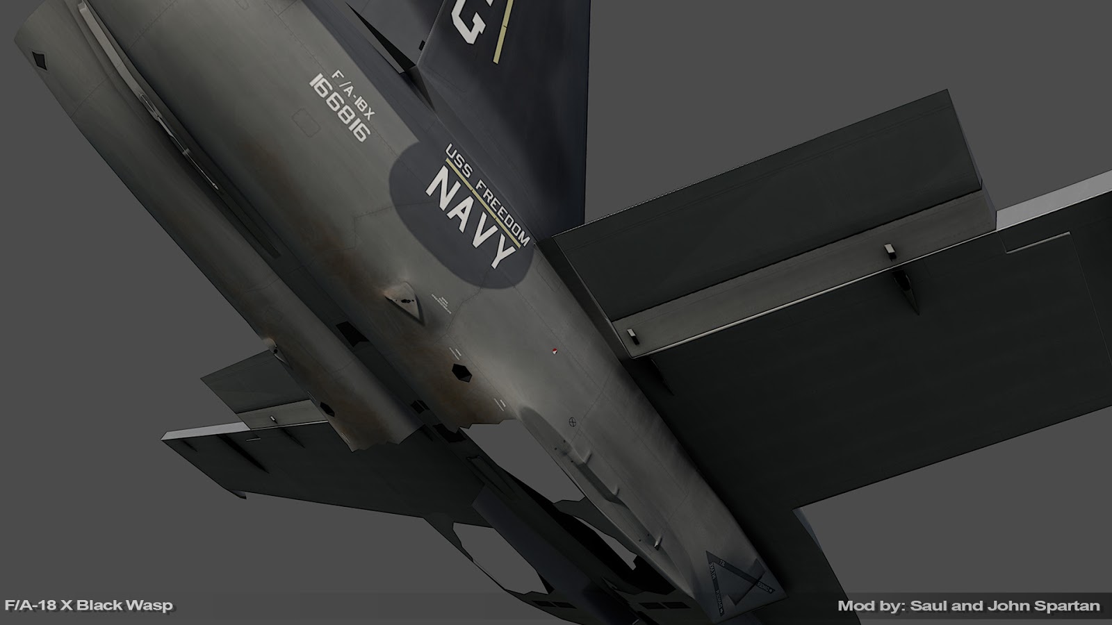 F/A-18 Super Hornet を近未来化させた F/A-18X Black Wasp アドオンの開発中画像が公開 | 弱者の日記