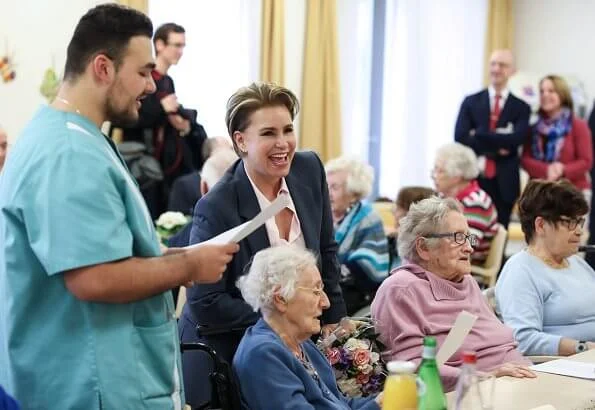 Grand Duchess Maria Teresa visited the Pontalize multifunctional gerontological center in Ettelbruck. Meghan Markle, Duchess of Sussex