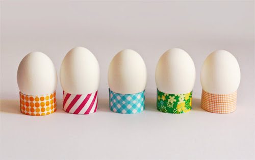 DIY washi tape Easter egg holders