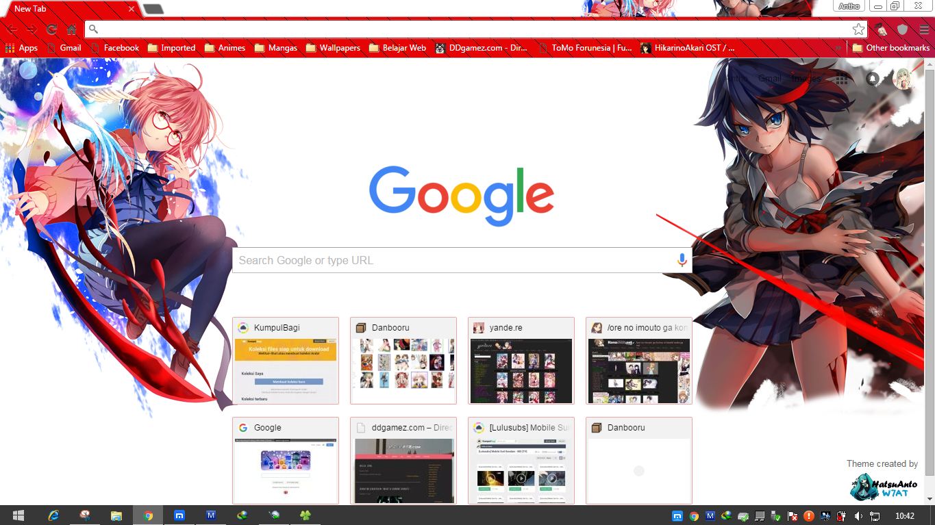 collection image wallpaper: Theme Google Chrome Anime