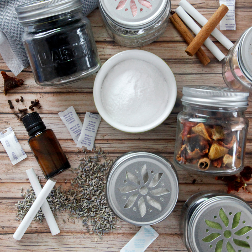 Creativity Unmasked DIY Mason Jar Odor Neutralisers and Air Fresheners