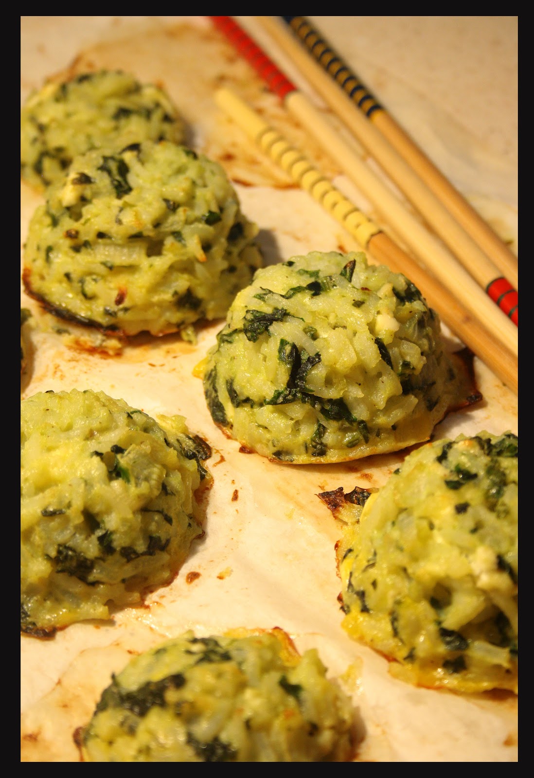 the Old Curiosity Shop Spinach rice balls