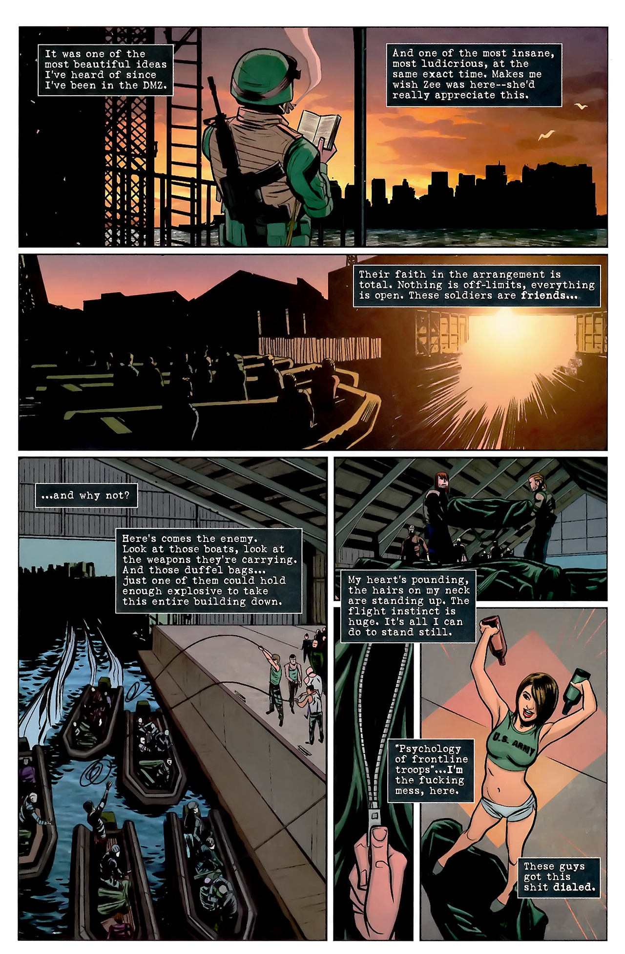 Read online DMZ (2006) comic -  Issue #35 - 14