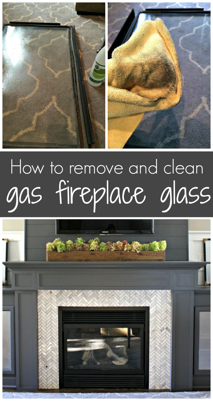 How to clean gas fireplace glass
