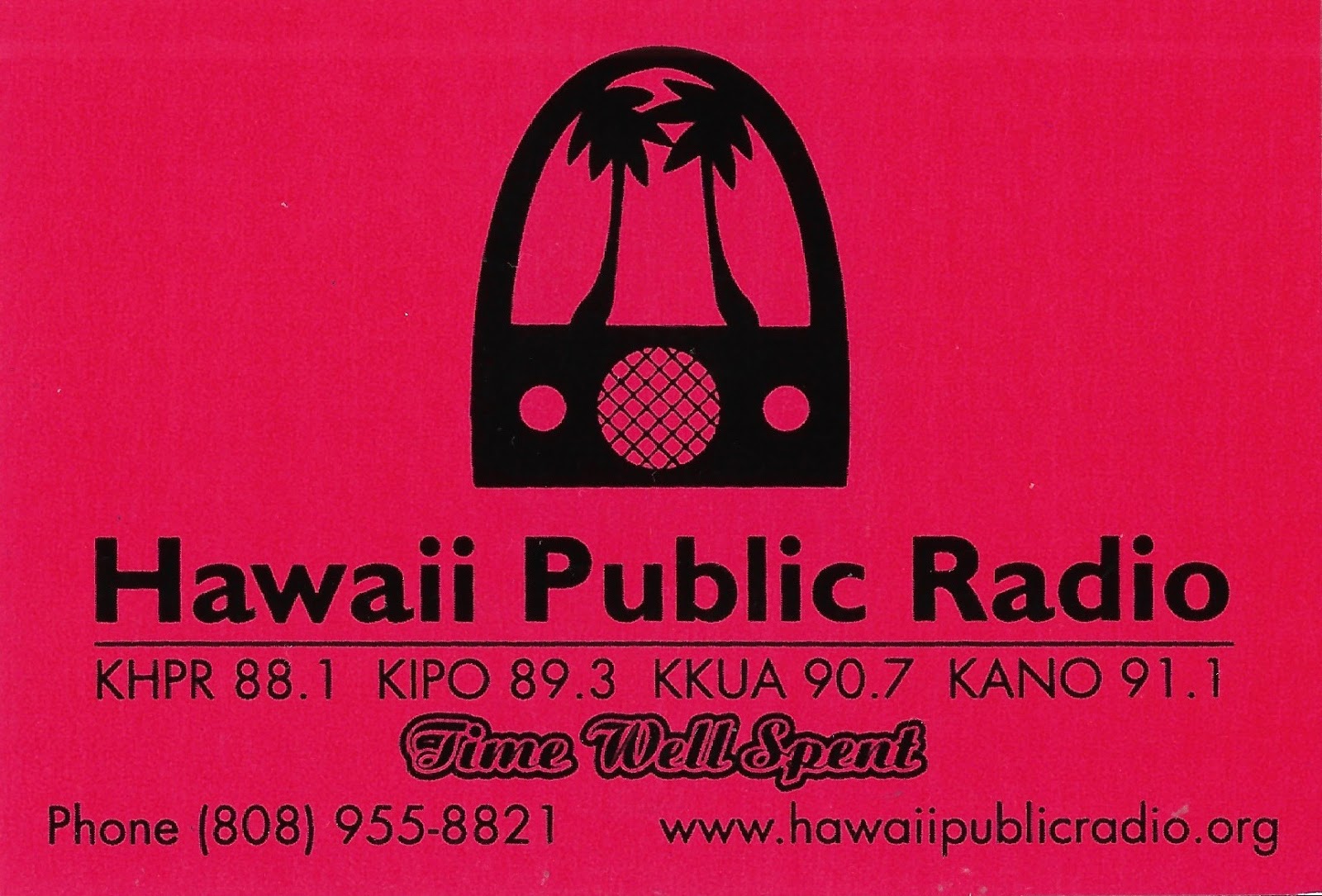 Radio Sticker of the Day: Hawaii Public Radio