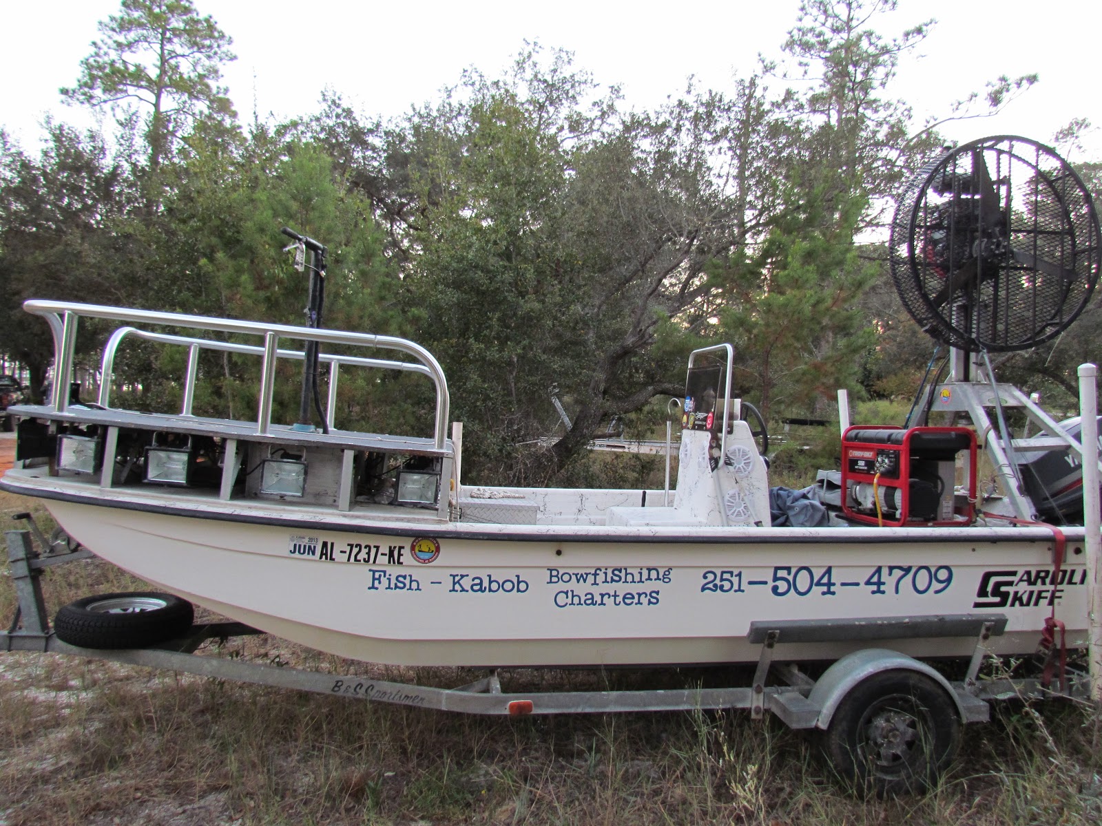 The Hunting Company Worldwide Hunting and Film Bowfishing Boat For