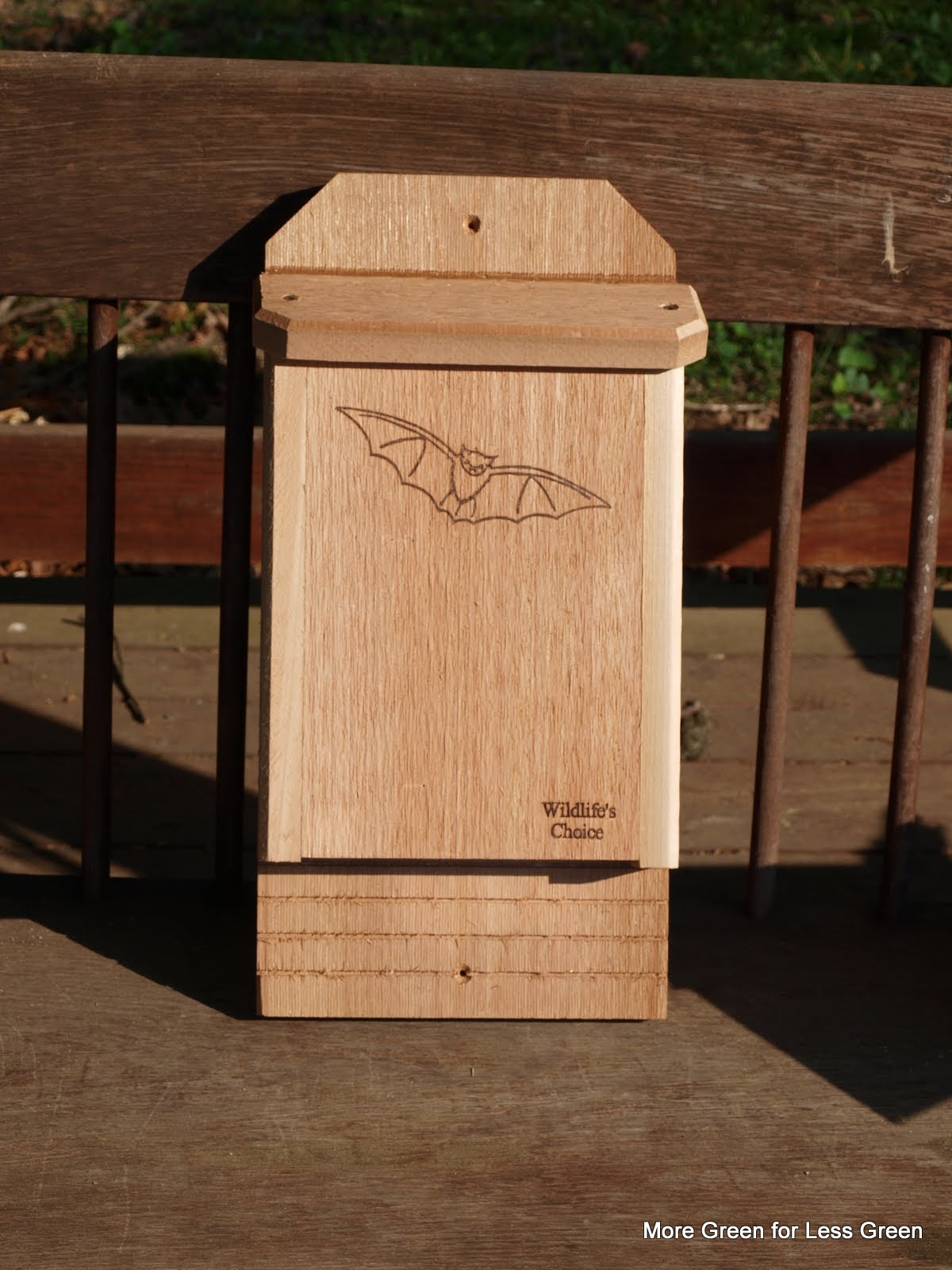 More Green For Less Green Vacancy Cozy, Warm Bat House