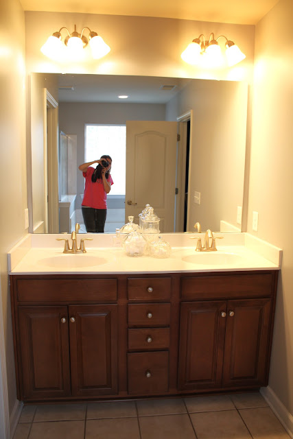 Our Master Bath A 200 Mirrormate, Coley 48 Single Bathroom Vanity Set With Mirror