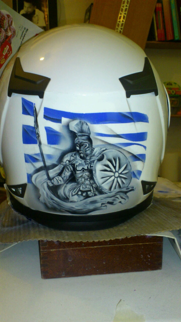 Airbrush helmet