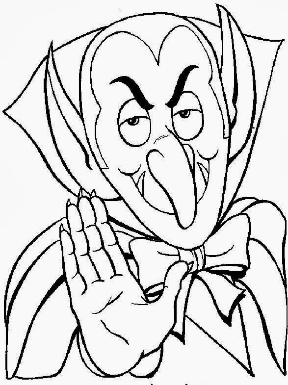 Halloween Coloring Pages Dracula