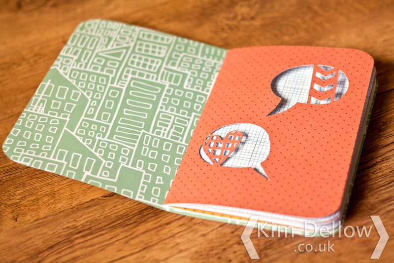 Inside of the DIY Cricut Explore notebooks